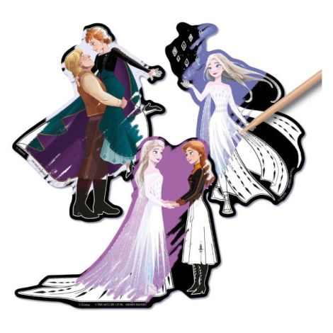 Set creativ de razuit, Abtibilduri magice cu Disney Frozen - poza 2