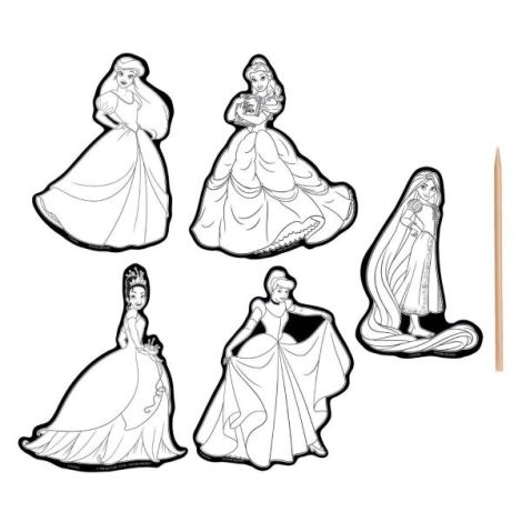 Set creativ de razuit, Abtibilduri magice cu Disney Princess - poza 3
