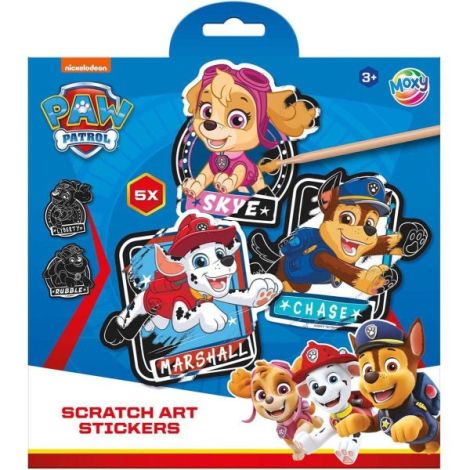 Set creativ de razuit, Abtibilduri magice cu Paw Patrol, Patrula Catelusilor