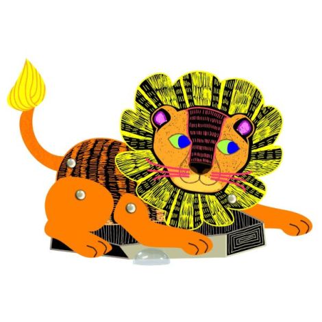 Set creativ de razuit - Animale de padure in miscare - poza 2