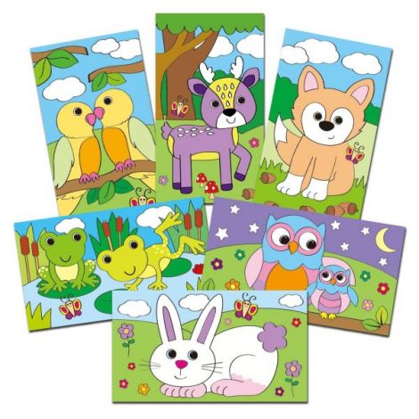 Set creativ de razuit - animalute - poza 2