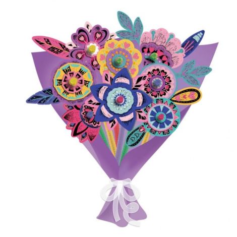 Set creativ de razuit Buchet - Flori - poza 2
