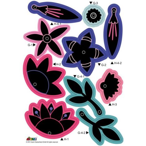 Set creativ de razuit Buchet - Flori - poza 5