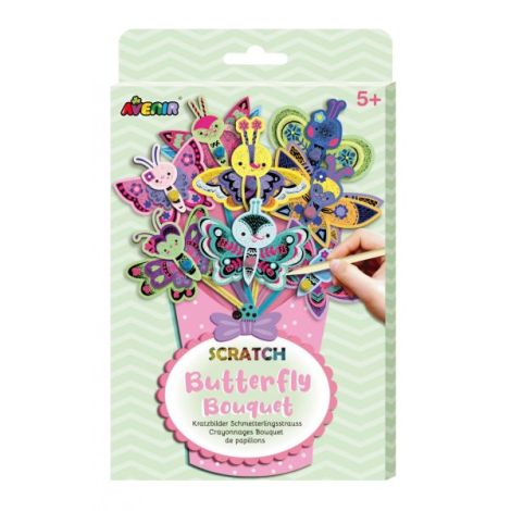 Set creativ de razuit Buchet - Fluture - poza 1