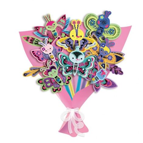 Set creativ de razuit Buchet - Fluture - poza 2