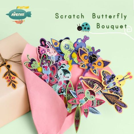 Set creativ de razuit Buchet - Fluture - poza 4
