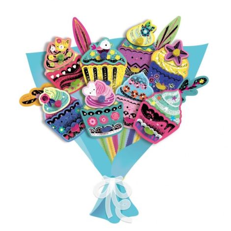 Set creativ de razuit Buchet - Tort - poza 2
