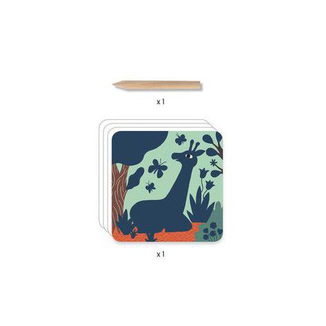 Set creativ de razuit Djeco, Animale mari pentru cei mici - poza 3