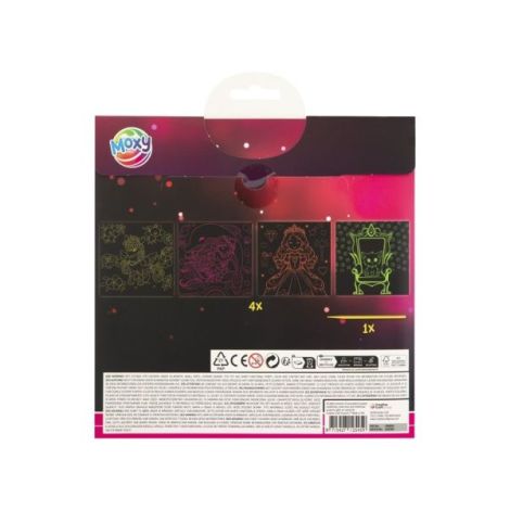 Set creativ de razuit fosforescent, Glow in the dark, pentru fete - poza 2