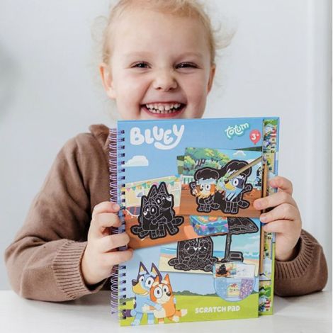 Set creativ de razuit si colorat, Bluey, Totum - poza 3