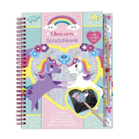 Set creativ de razuit si colorat cu unicorni - poza 1