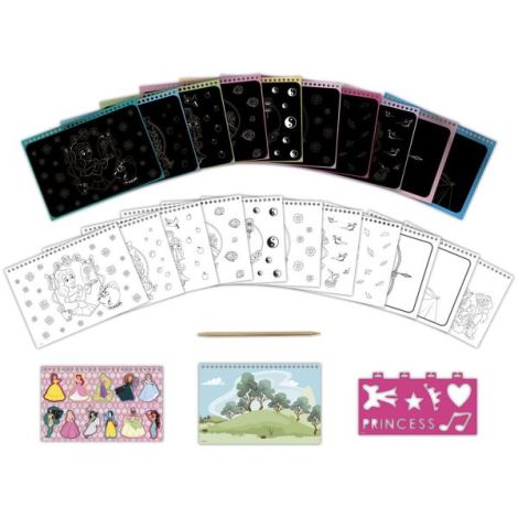 Set creativ de razuit si colorat Disney Princess - poza 3