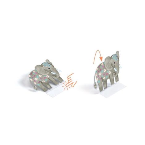 Set creativ de stickere reutilizabile Animale, Djeco - poza 3