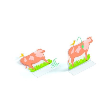 Set creativ de stickere reutilizabile Ferma, Djeco - poza 4