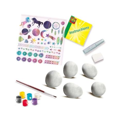 Set creativ - Decoreaza pietre cu tematica Galaxie - poza 2