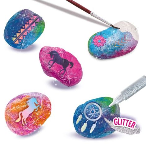 Set creativ - Decoreaza pietre cu tematica Galaxie - poza 3