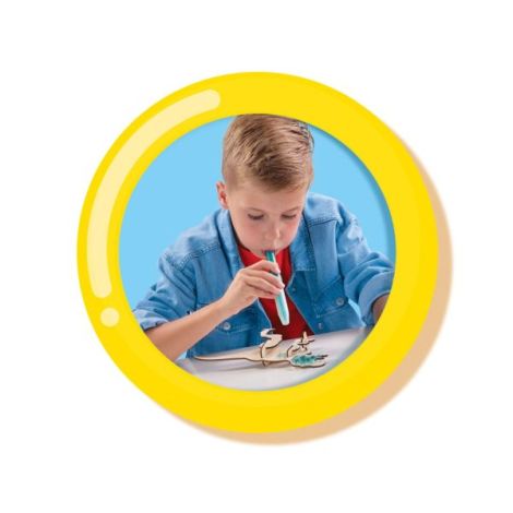 Set creativ - Desenez dinozauri din lemn cu markere cu aerograf - poza 5