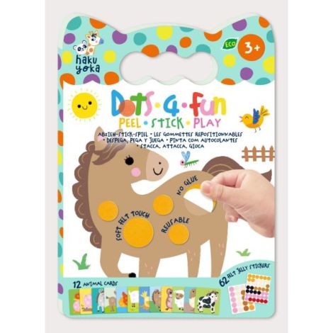 Set creativ Dezlipeste-Lipeste-Joaca-te, Dots4Fun - Animale de companie - poza 1