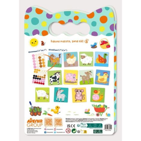 Set creativ Dezlipeste-Lipeste-Joaca-te, Dots4Fun - Animale de companie - poza 2