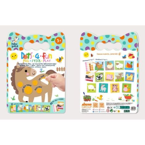 Set creativ Dezlipeste-Lipeste-Joaca-te, Dots4Fun - Animale de companie - poza 3