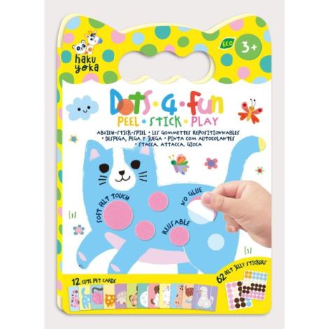 Set creativ Dezlipeste-Lipeste-Joaca-te, Dots4Fun - Animale de ferma - poza 1