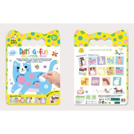 Set creativ Dezlipeste-Lipeste-Joaca-te, Dots4Fun - Animale de ferma - poza 3