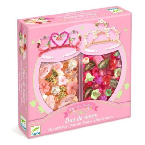 Set creativ diademe roz, Djeco - poza 1