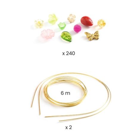 Set creativ diademe roz, Djeco - poza 2