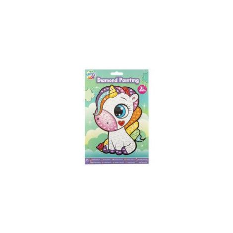 Set creativ diamond painting cu strasuri mari, A5 - poza 1