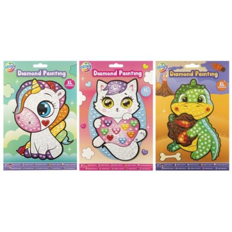 Set creativ diamond painting cu strasuri mari, A5 - poza 2