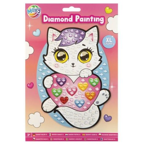 Set creativ diamond painting cu strasuri mari, A5 - poza 1
