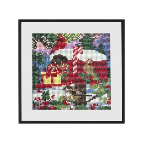 Set creativ diamond painting, cu tematica de Craciun, Casuta postala - poza 3