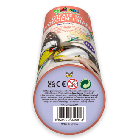 Set creativ din lemn - breloc Fluture, colectia Creatii Naturale - poza 2