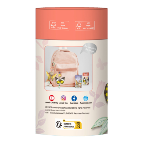 Set creativ din lemn - breloc Fluture, colectia Creatii Naturale - poza 3