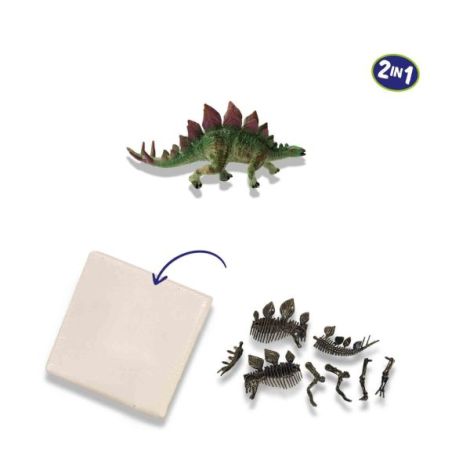 Set creativ Dino si excavarea scheletului 2 in 1 - Stegozaur - poza 4