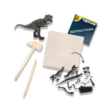 Set creativ Dino si excavarea scheletului 2 in 1 - T-rex - poza 2