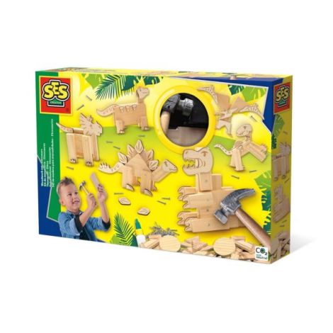 Set creativ - Dinozauri din lemn - poza 1