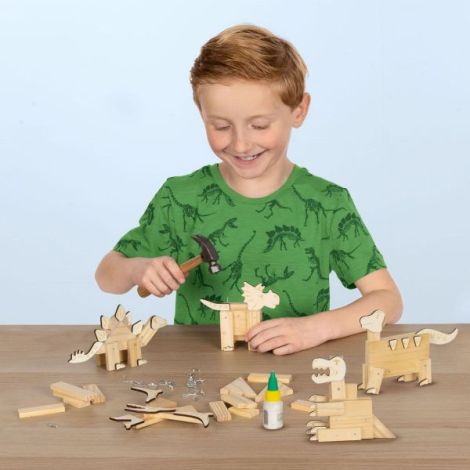 Set creativ - Dinozauri din lemn - poza 3