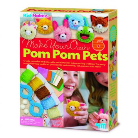 Set creativ DIY - Animalute pom pom - poza 1