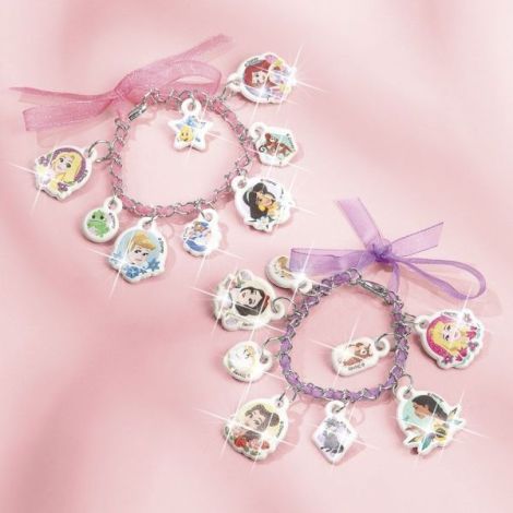 Set creativ DIY Bratari cu pandantive moi 2D cu slipici, Disney Princess - poza 4