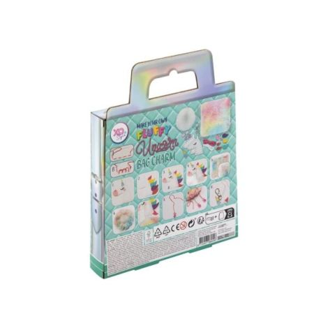 Set creativ DIY, Breloc pufos unicorn - poza 2