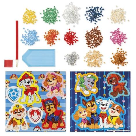 Set creativ DIY Creeaza abtibilduri cu diamond paint, Paw Patrol, Patrula Catelusilor, Totum - poza 5