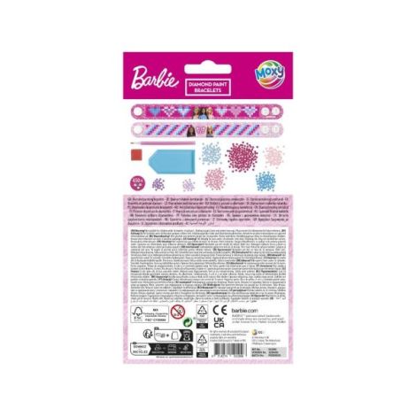 Set creativ DIY, Creeaza bratari cu tehnica diamond painting, Barbie - poza 2