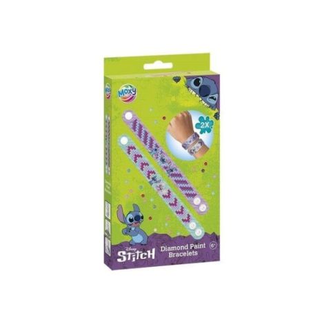 Set creativ DIY, Creeaza bratari cu tehnica diamond painting, Disney Lilo si Stitch - poza 1