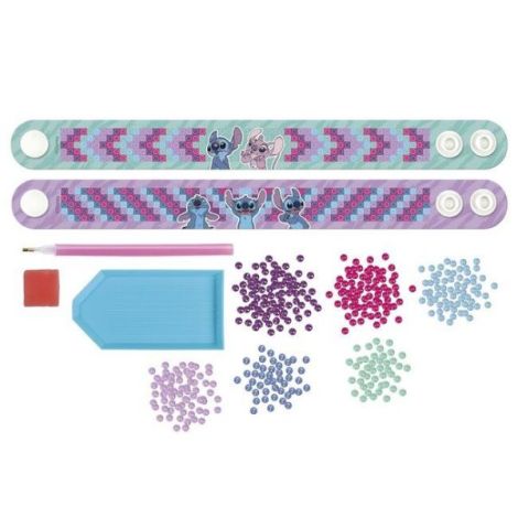 Set creativ DIY, Creeaza bratari cu tehnica diamond painting, Disney Lilo si Stitch - poza 4
