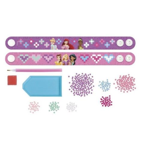 Set creativ DIY, Creeaza bratari cu tehnica diamond painting, Disney Princess - poza 2