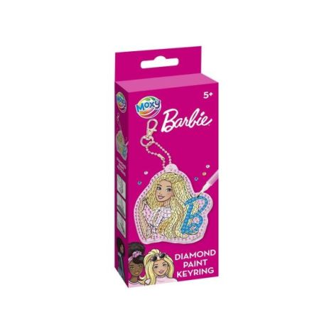 Set creativ DIY, Creeaza propriul breloc cu tehnica diamond painting, Barbie - poza 1