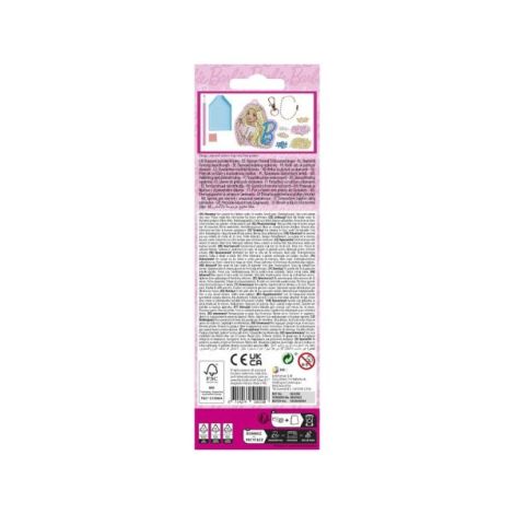 Set creativ DIY, Creeaza propriul breloc cu tehnica diamond painting, Barbie - poza 2
