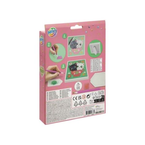 Set creativ DIY, Creeaza propriul tablou cu diamante, Moxy - poza 2