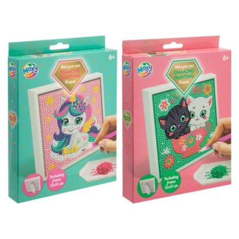 Set creativ DIY, Creeaza propriul tablou cu diamante, Moxy - poza 3